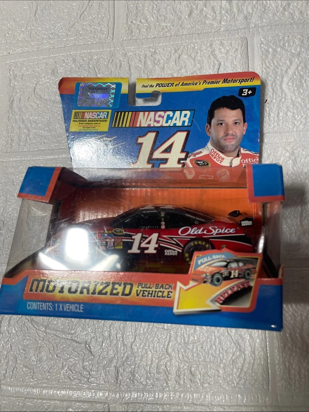 Nascar Black and Red #14 Old Spice Die-Cast Pull-Back Car